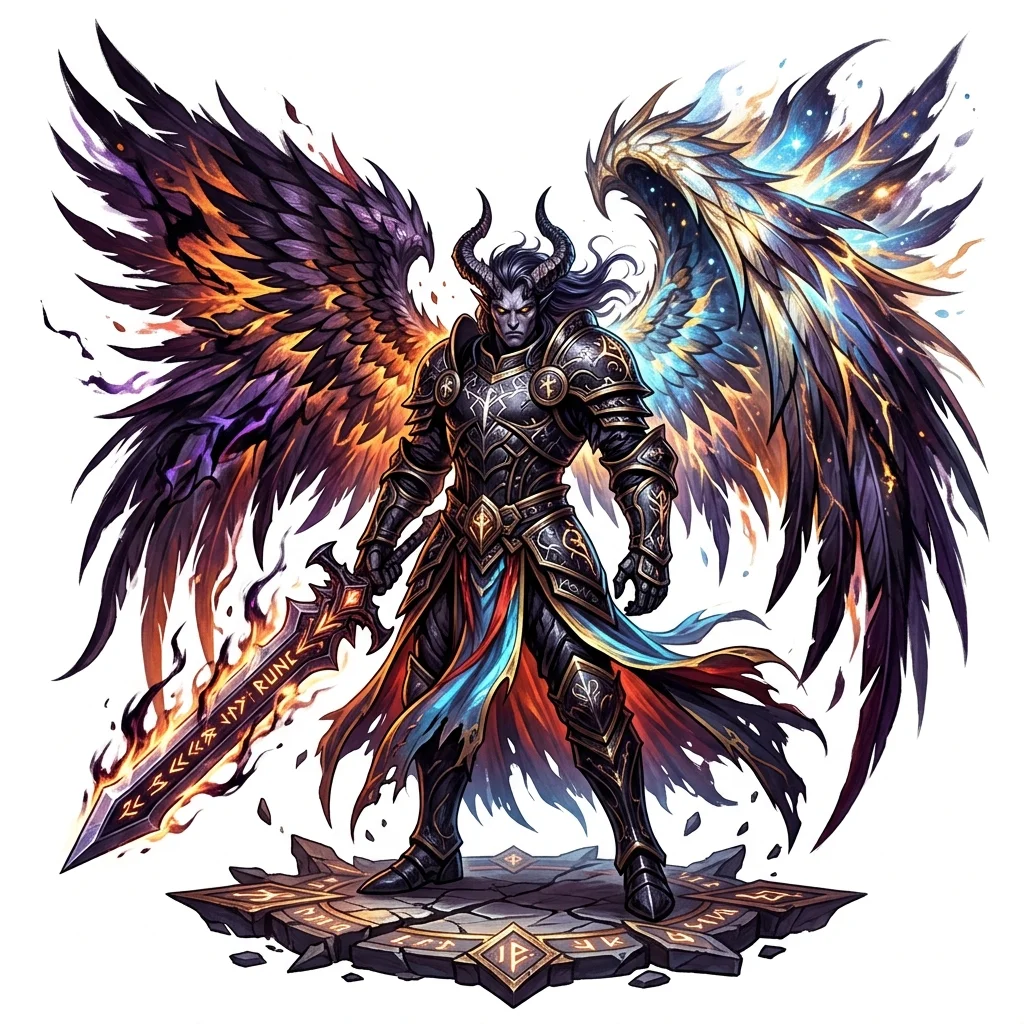 Archange Déchu - Monstre  Daggerheart SRD Tier 4 | Bestiaire JDR